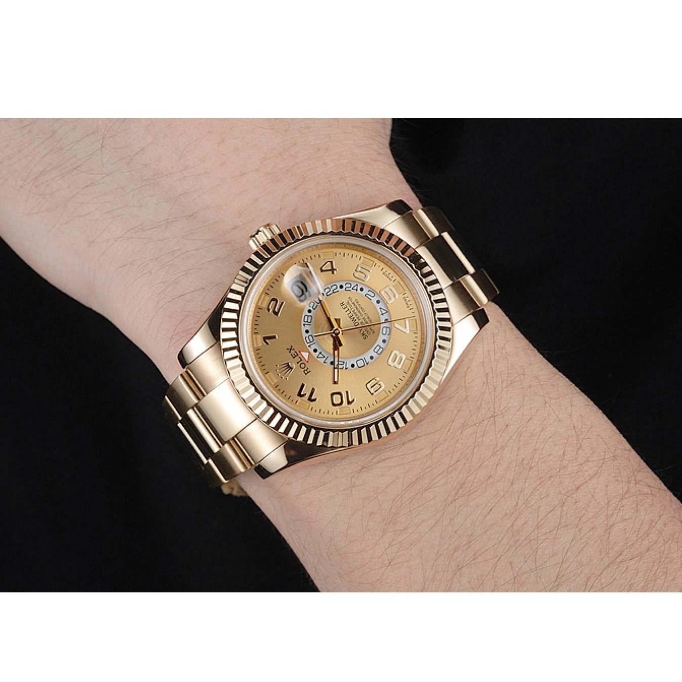 Aaa replica watch Perpetual Yellow 80243 Rolex Oyster Edition 2012 Gold Sky Special Dweller 0602